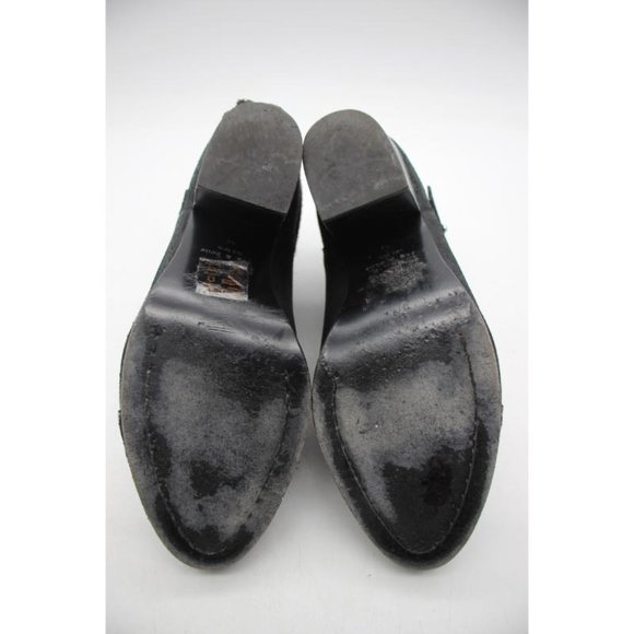Rag & Bone Harrow Women's EU 40 Ankle Bootie Boot Block Heel Waxed Black Suede - Picture 7 of 10